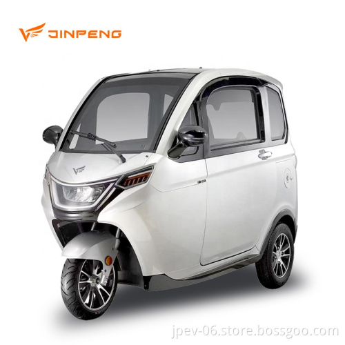 Jinpeng X3 Certificato COC COC chiuso Registra legalmente triciclo elettrico a tre ruote per la vendita calda della Francia passeggeri